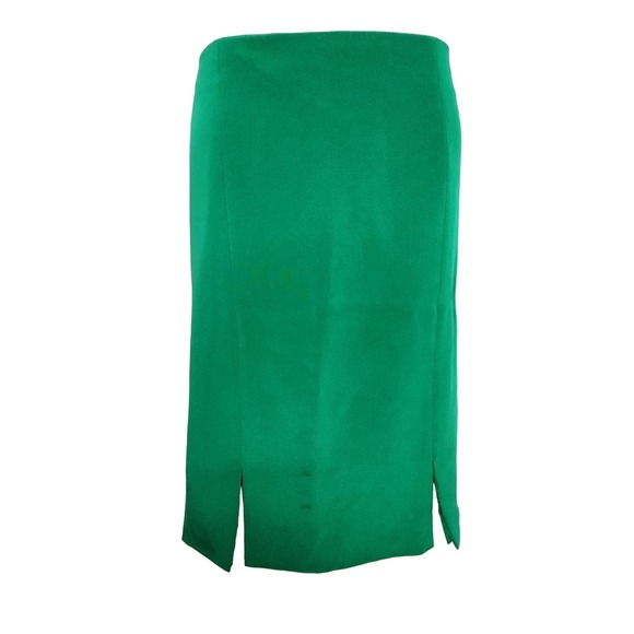 Samy Gicherman Embellished Emerald Green Silk Skirt Set XL/2XL - Picture 6 of 6